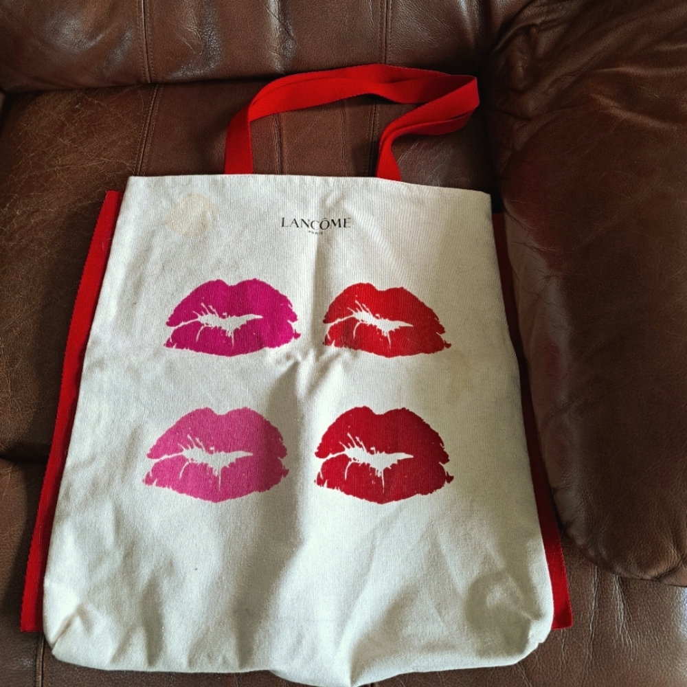 Red and Pink Tote Bag